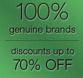 genuine brand names - Save up to 70%
